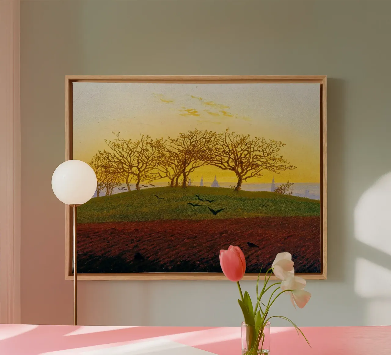Caspar David Friedrich - Hills and Ploughed Fields canvas by ARTOTHEK