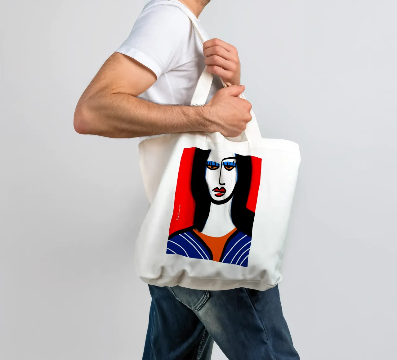 Timeless Color borsa in juta da Mike Leymi