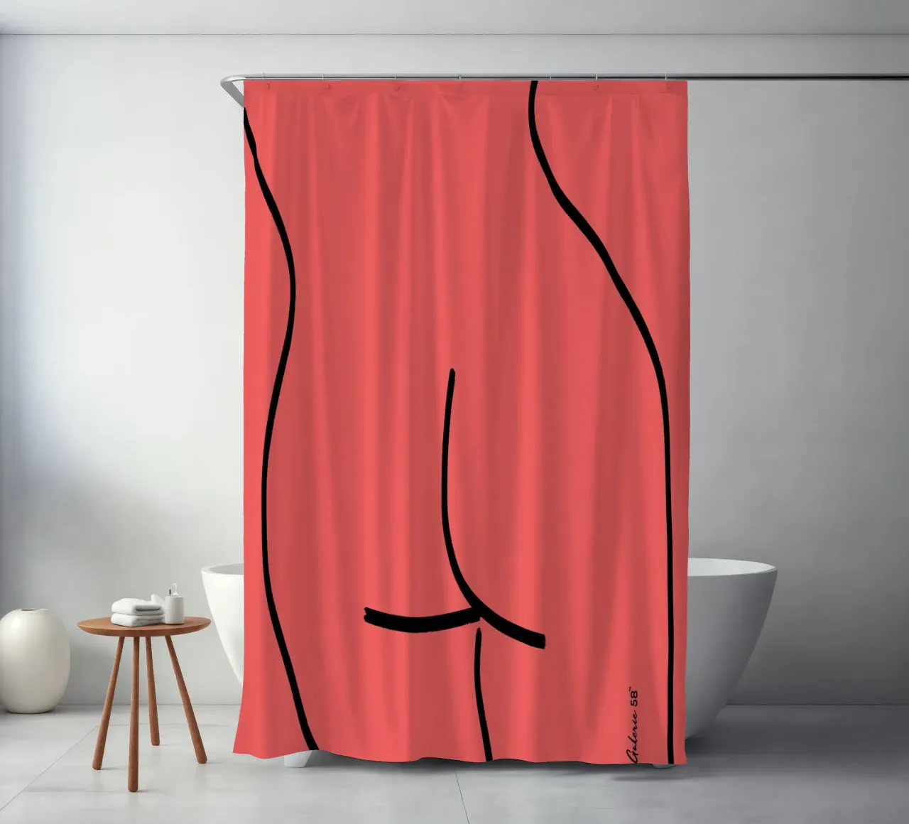 Echo of Shapes tenda da doccia da Mike Leymi