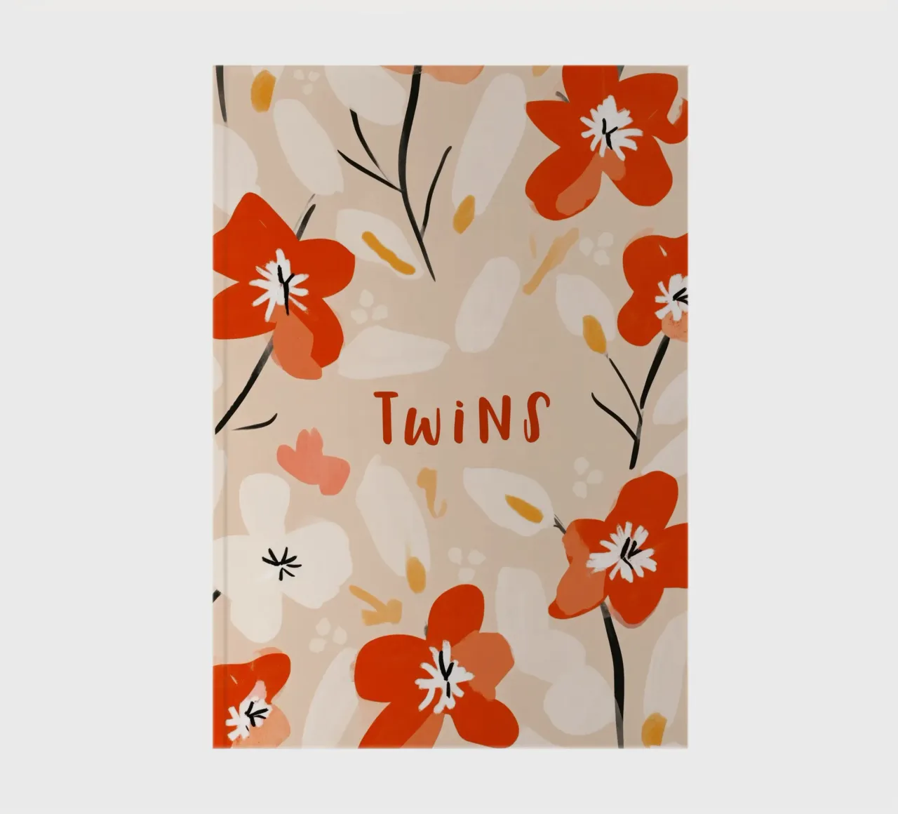 Twins (Red text) notebook by treechild