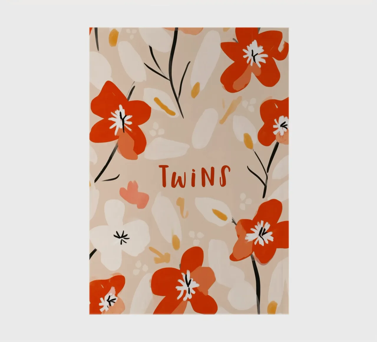 Twins (Red text) notebook by treechild