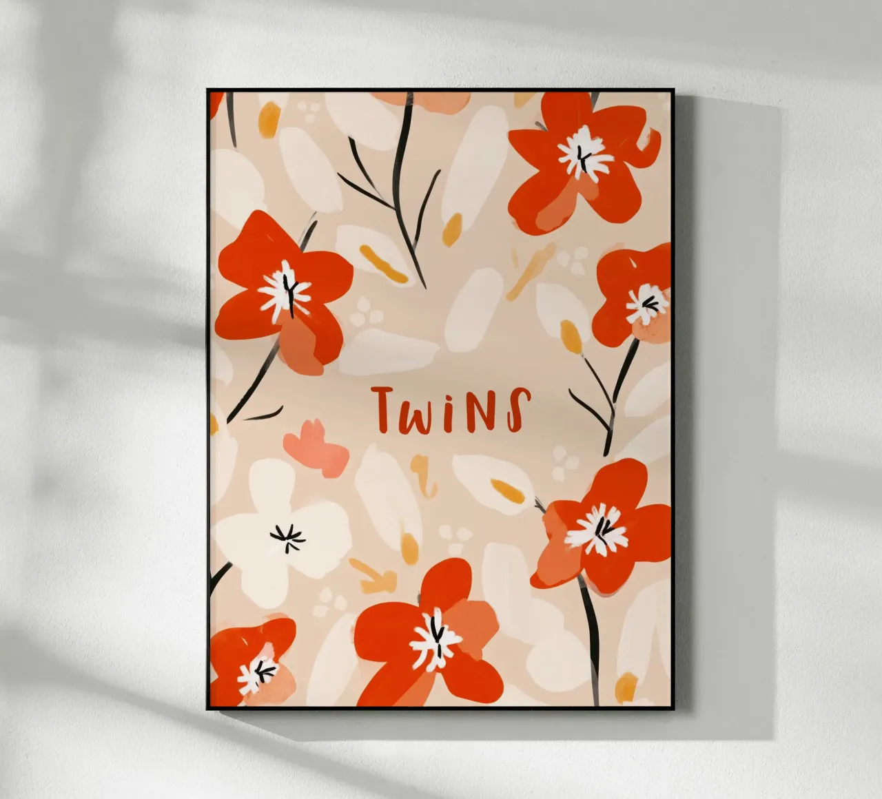 Twins (Red text) plexiglass da treechild