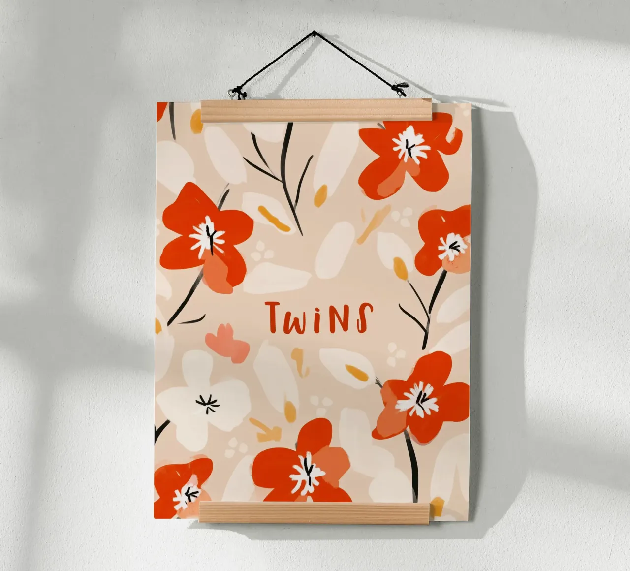 Twins (Red text) poster da treechild