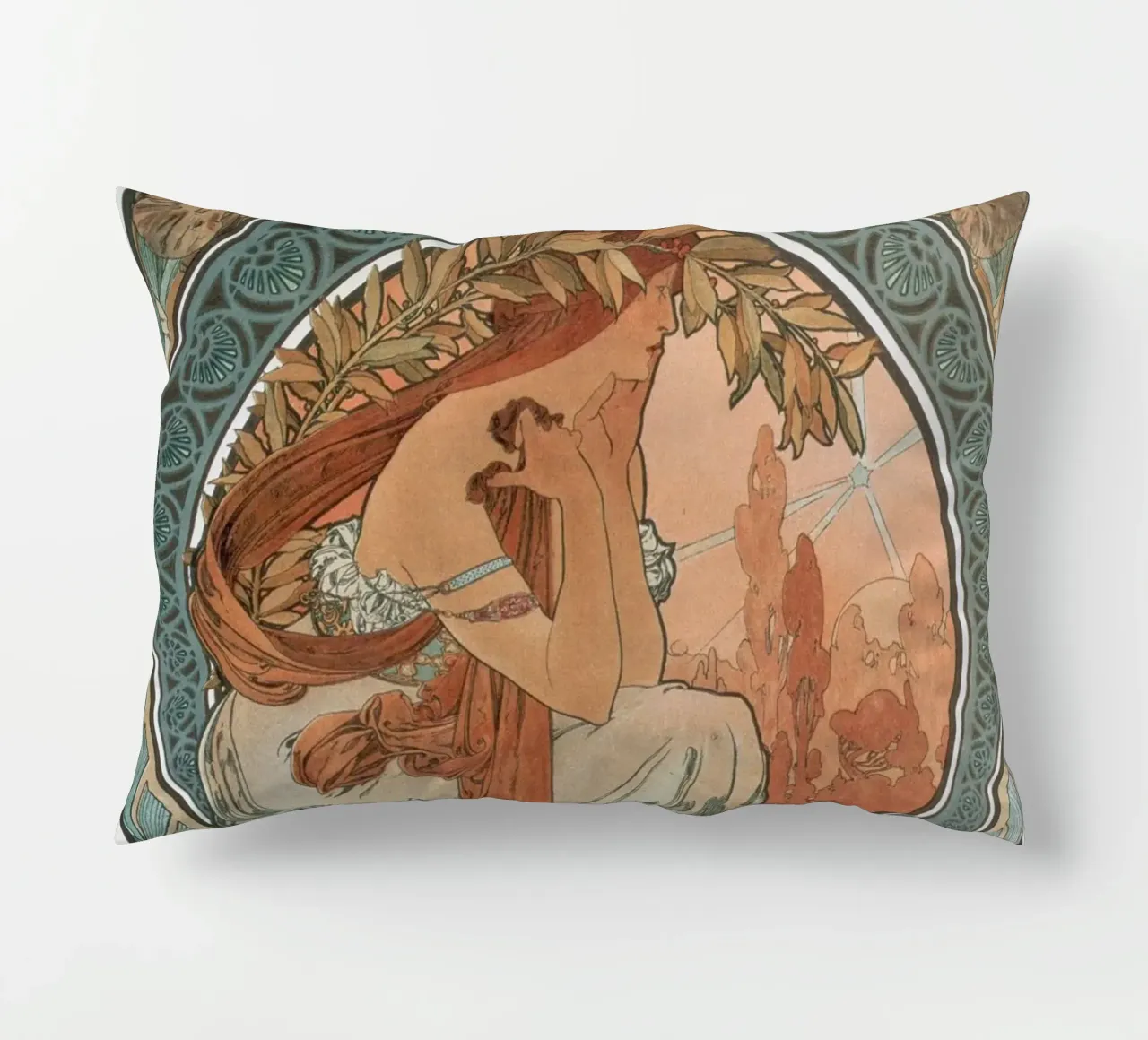 Alfons Mucha - Le arti: Poesia cuscino da ARTOTHEK