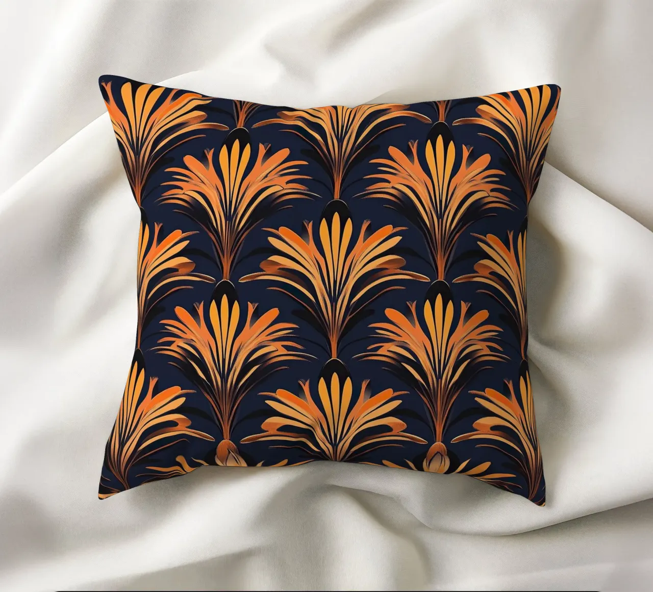 Art Deco "Shimmering Deco Dreams" cuscino da Nikis Art Studio