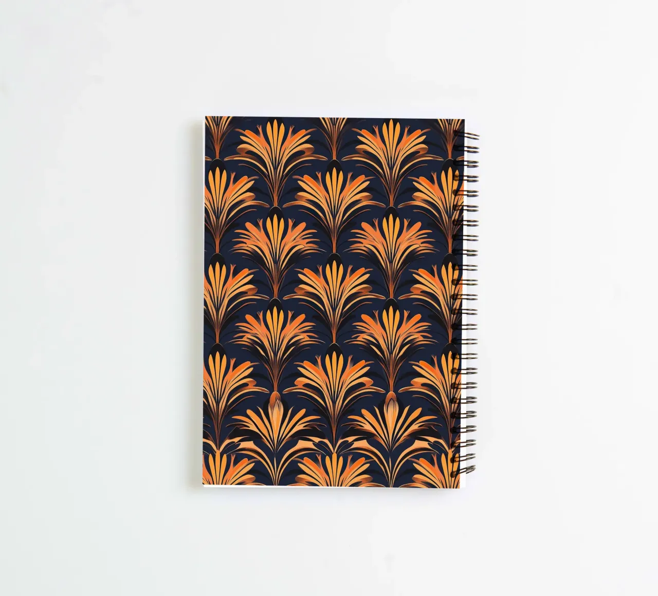 Art Deco "Shimmering Deco Dreams" spiral notebook by Nikis Art Studio