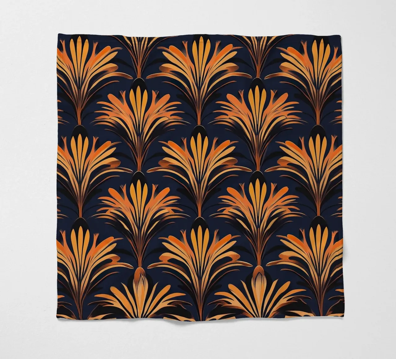 Art Deco "Shimmering Deco Dreams" coperta in pile da Nikis Art Studio