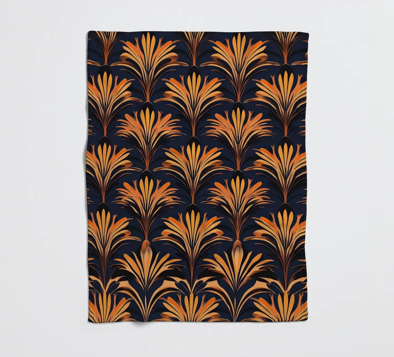 Art Deco "Shimmering Deco Dreams" coperta in pile da Nikis Art Studio