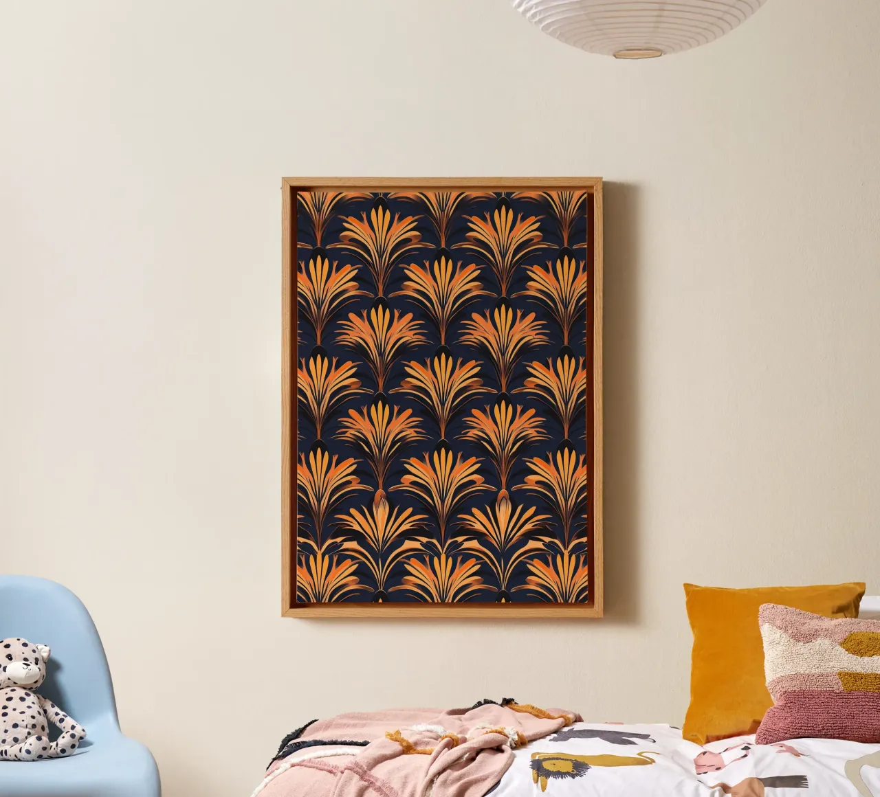 Art Deco "Shimmering Deco Dreams" canvas van Nikis Art Studio