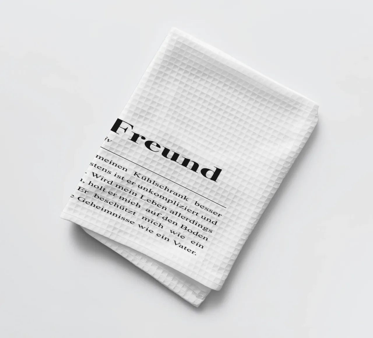 Bester Freundin Definition: Freundschaft Spruch tea towel by Pulse of Art