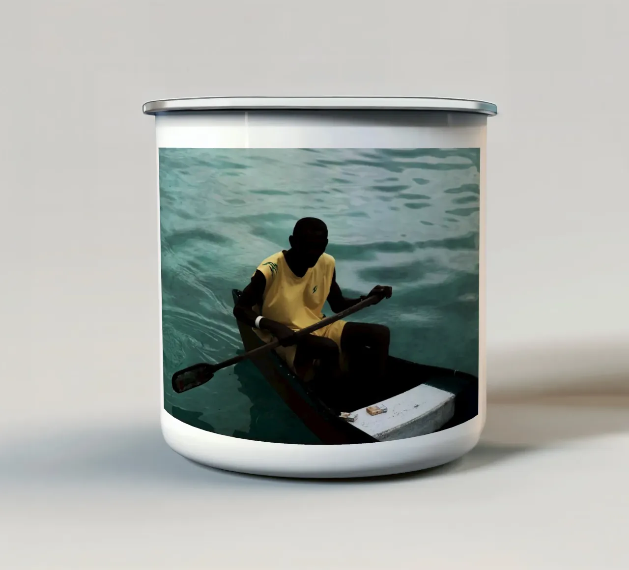 Afro Vision tazza in smalto da Mathudace Créas