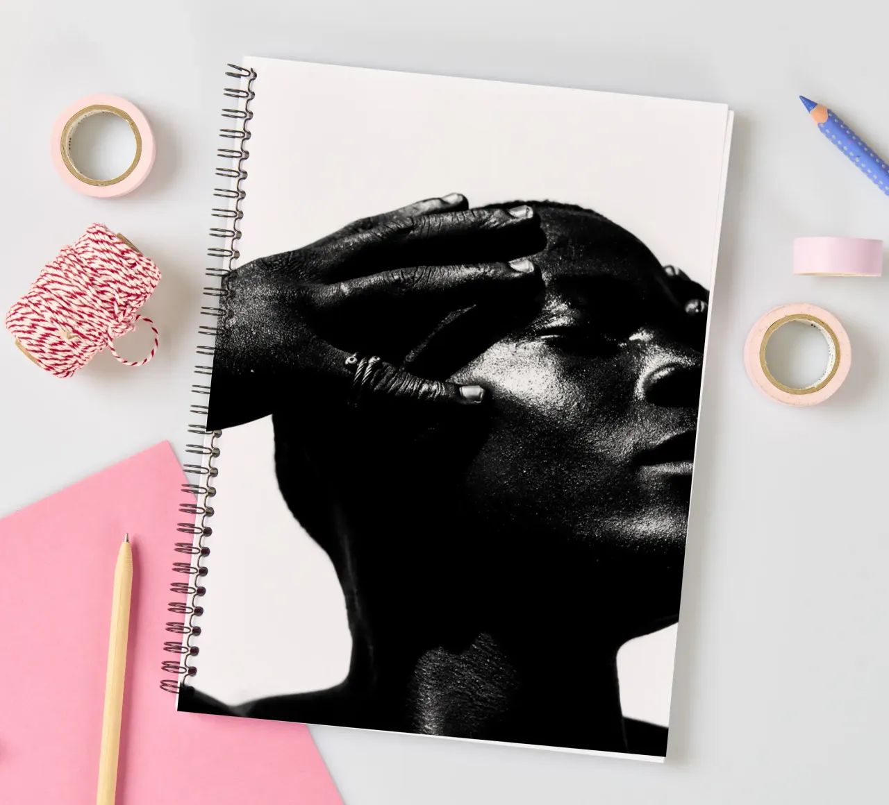Afro Bloom spiral notebook by Mathudace Créas