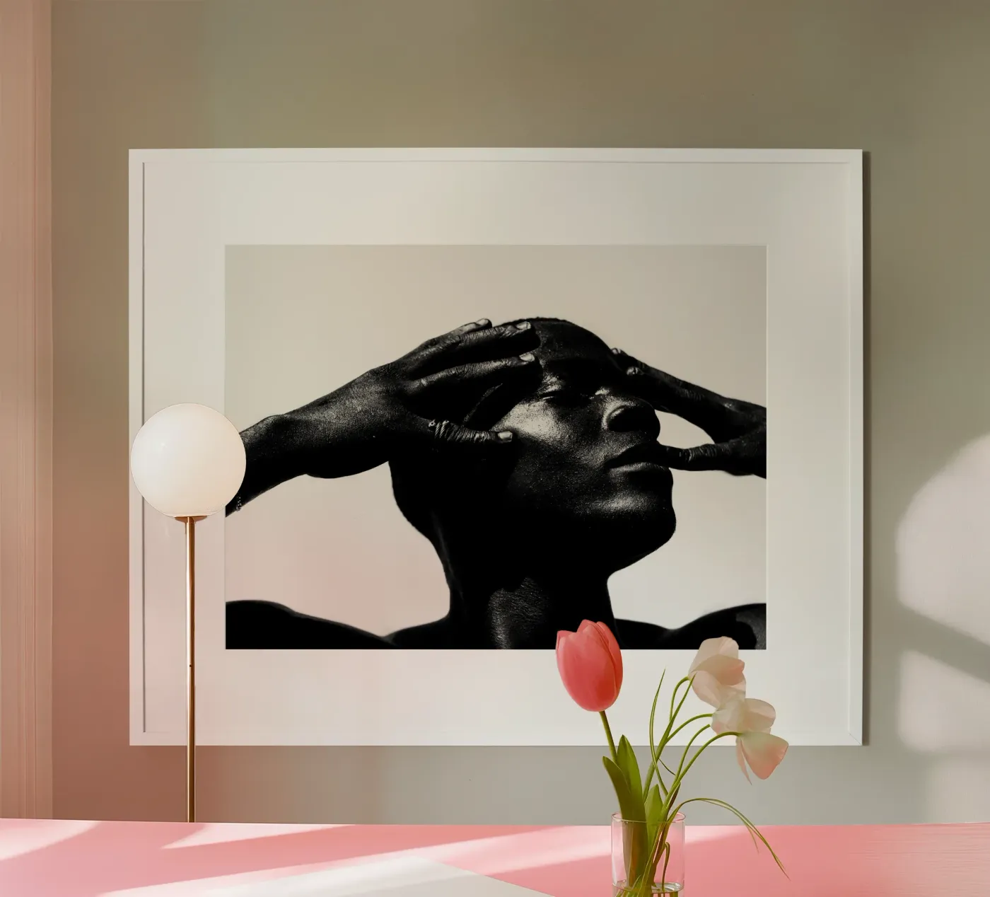 Afro Bloom poster van Mathudace Créas