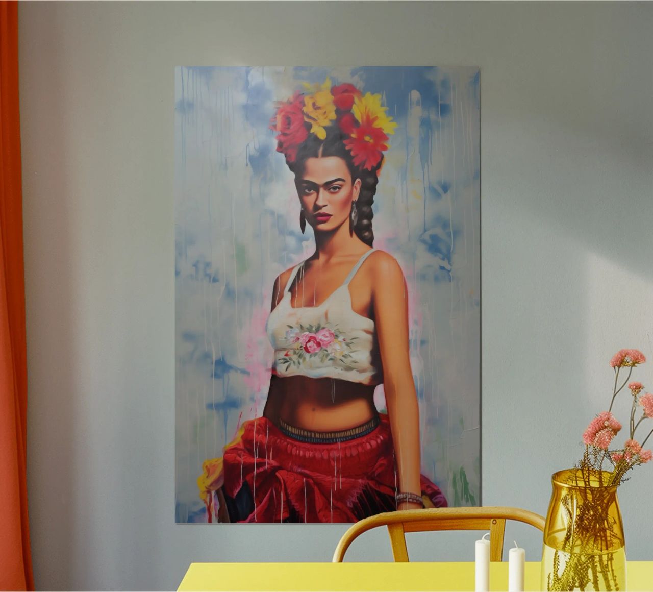 Pop Frida en folie poster de Carinaprint