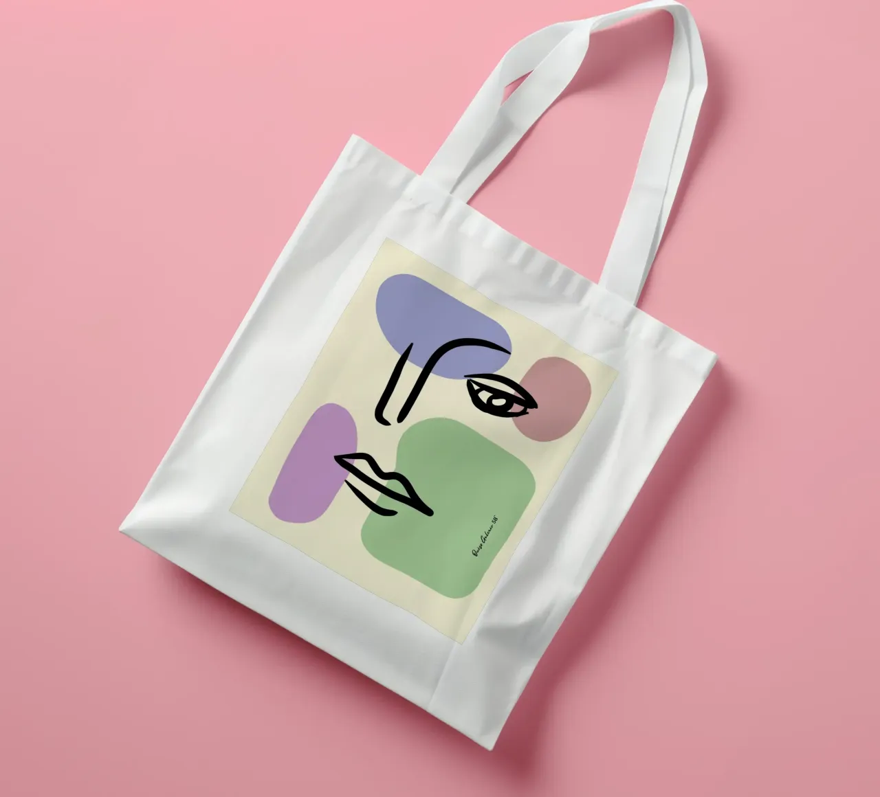 Floating Worlds borsa in juta da Mike Leymi
