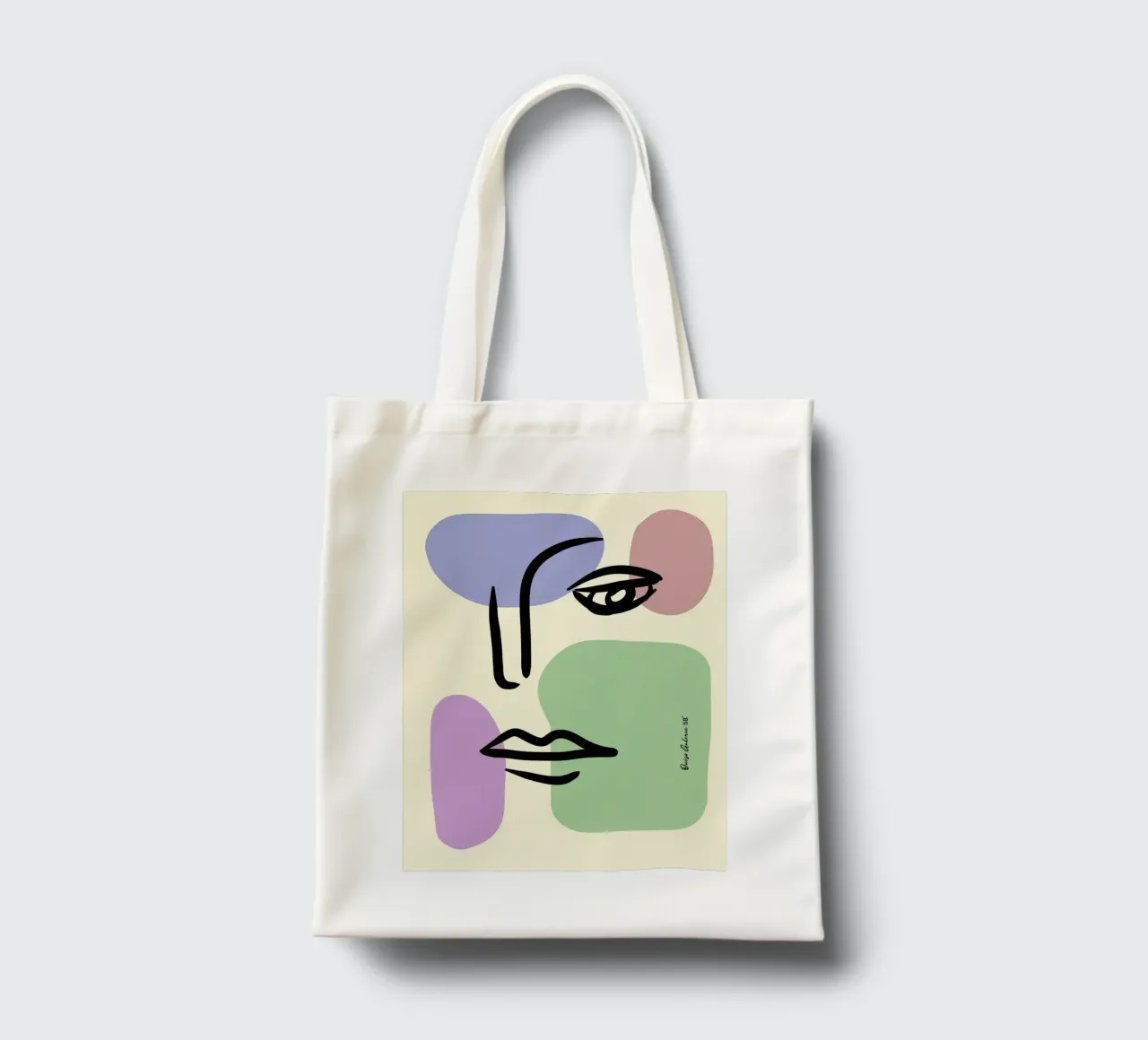 Floating Worlds borsa in juta da Mike Leymi
