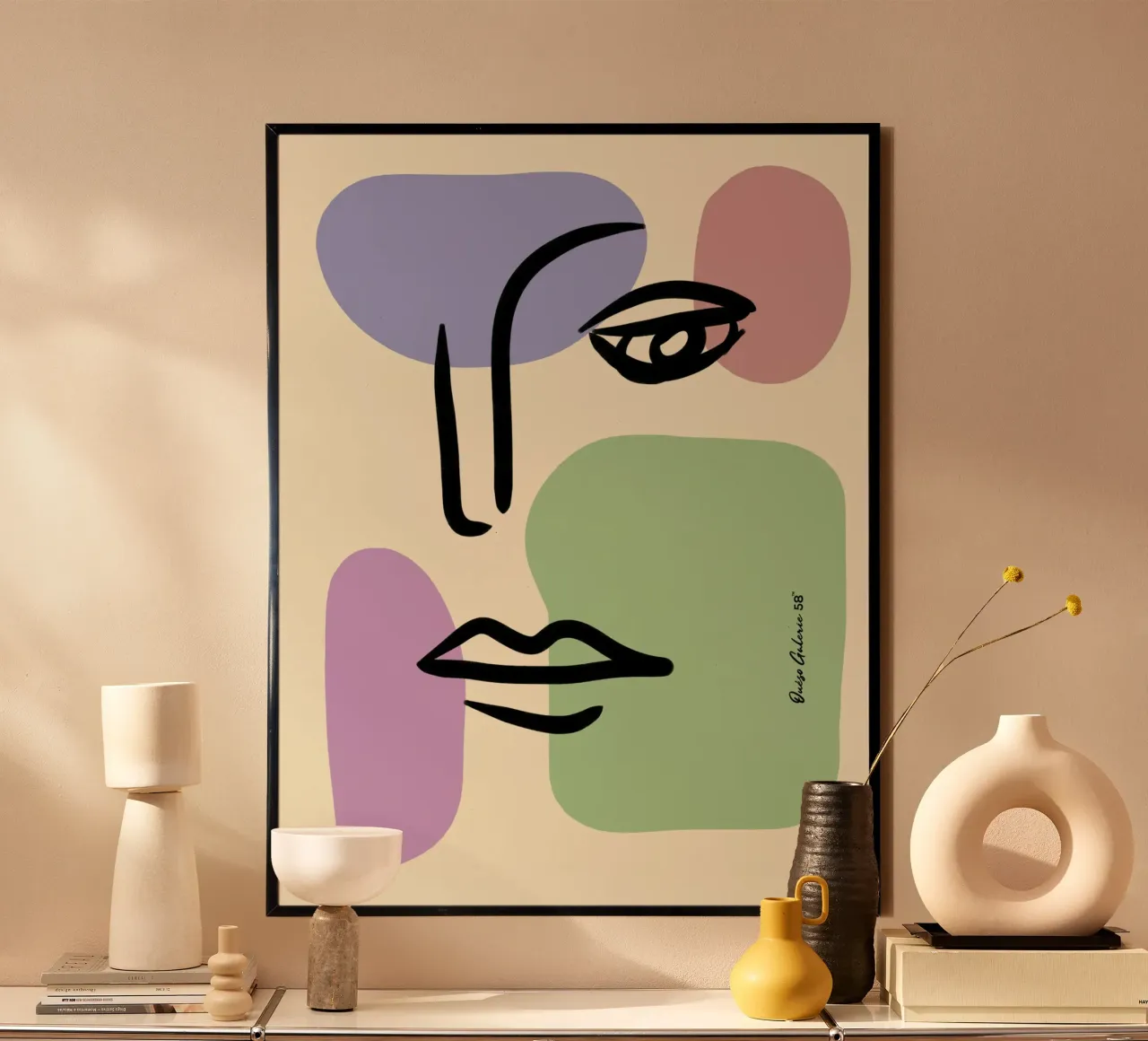 Floating Worlds poster van Mike Leymi