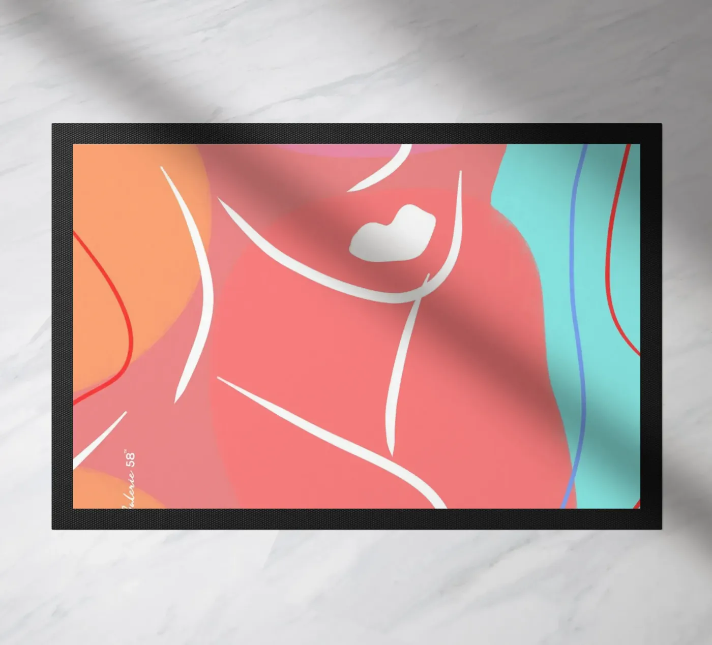 Vivid Layers Fußmatte von Mike Leymi
