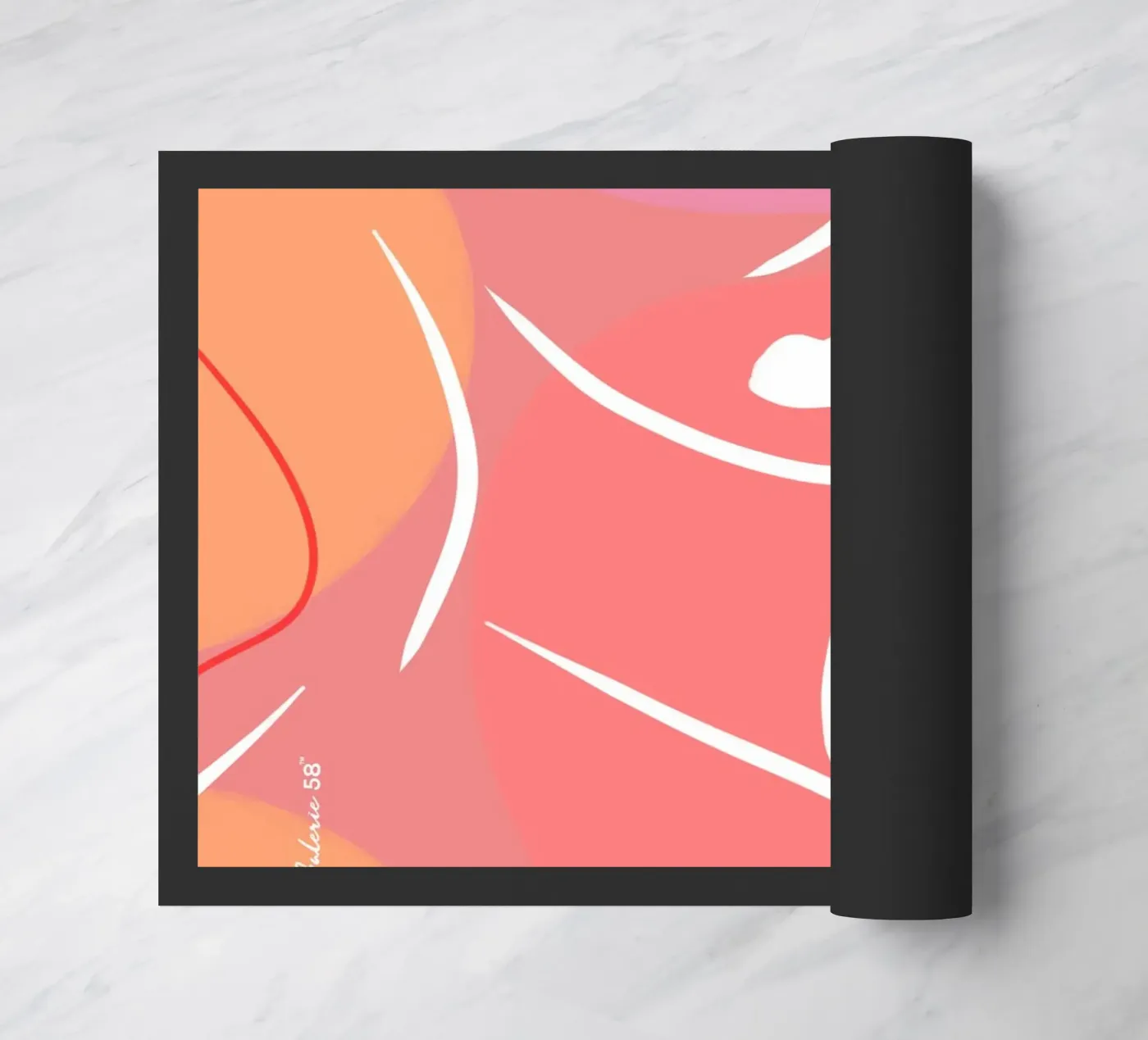 Vivid Layers Fußmatte von Mike Leymi