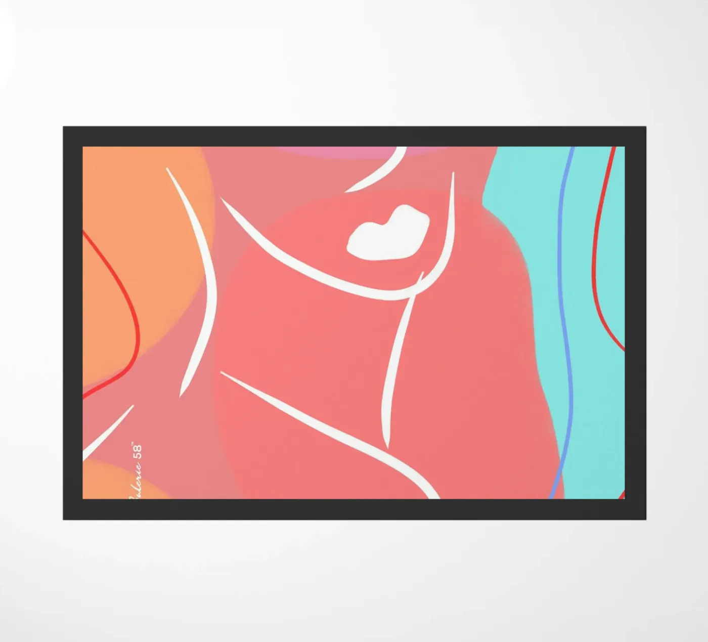 Vivid Layers Fußmatte von Mike Leymi