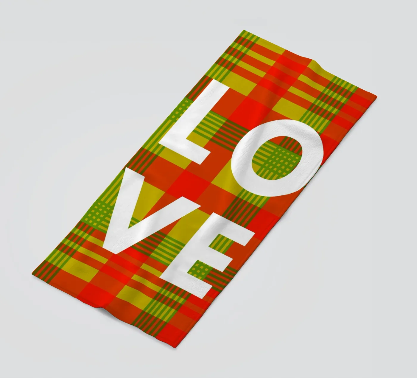 Love beach towel by Mathudace Créas