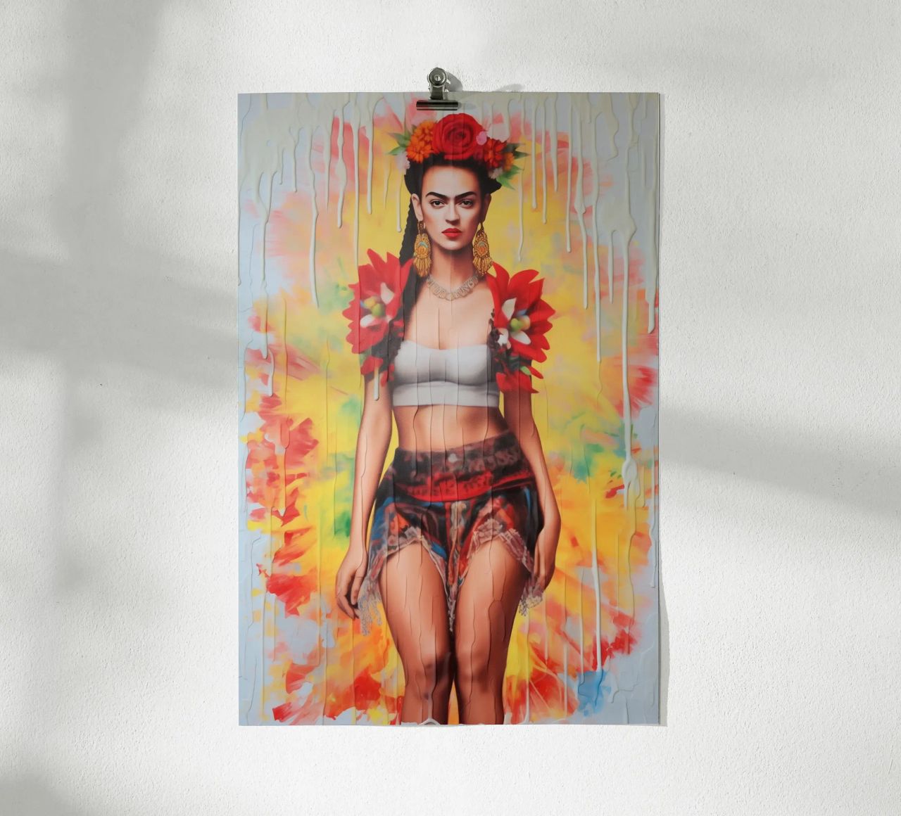 Frida Abstrake culture pop poster de Carinaprint