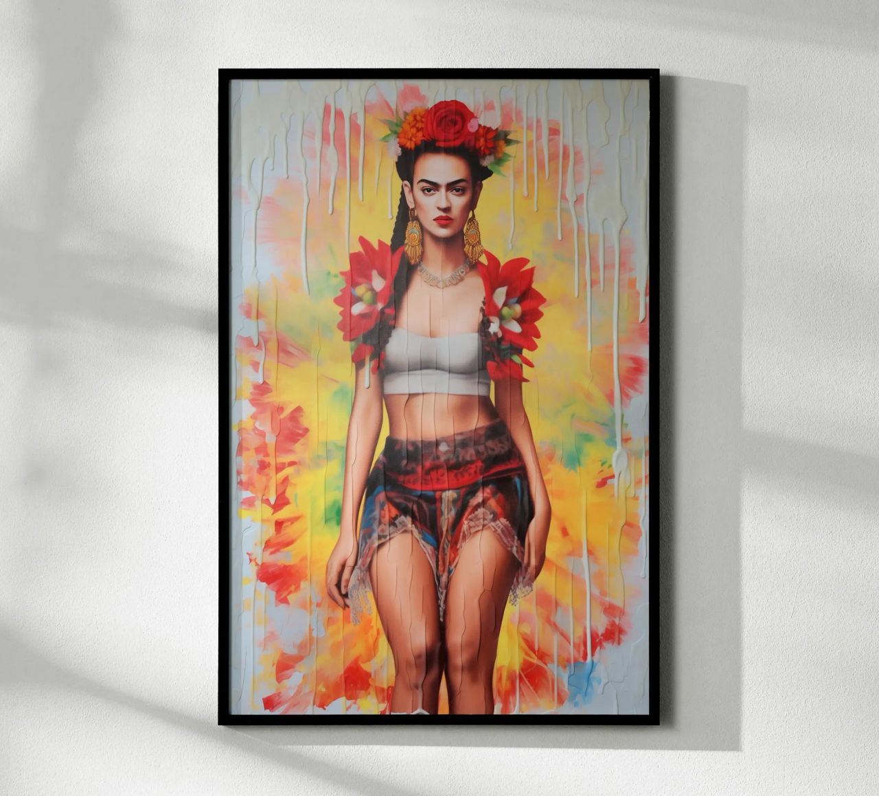 Frida Abstrake culture pop poster de Carinaprint