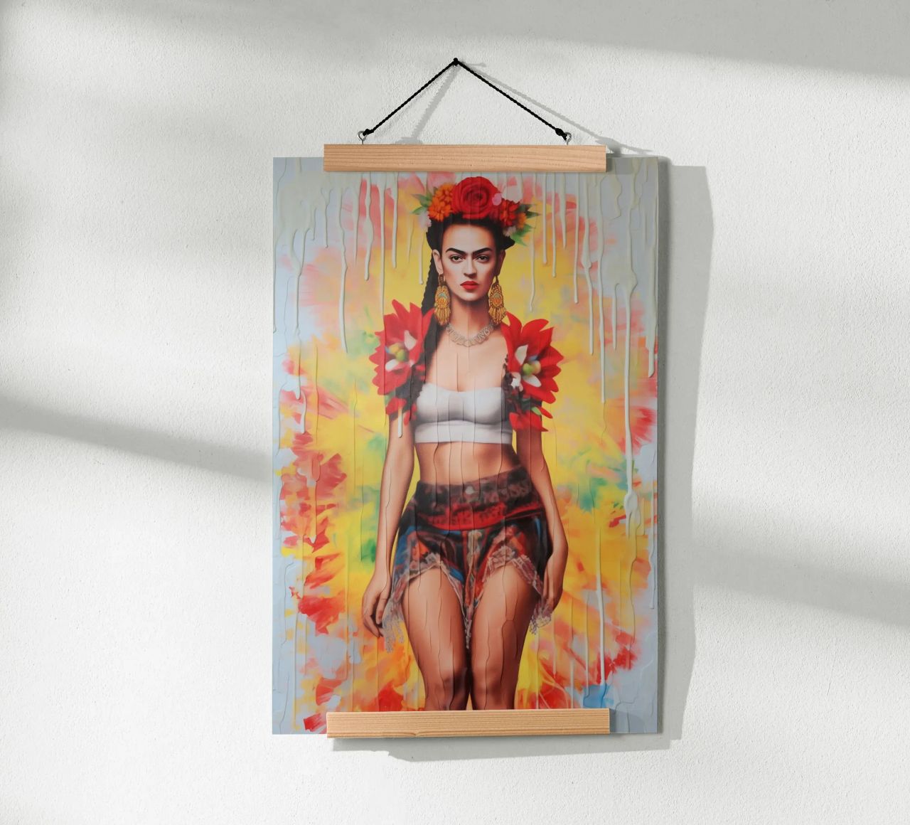 Frida Abstrake culture pop poster de Carinaprint