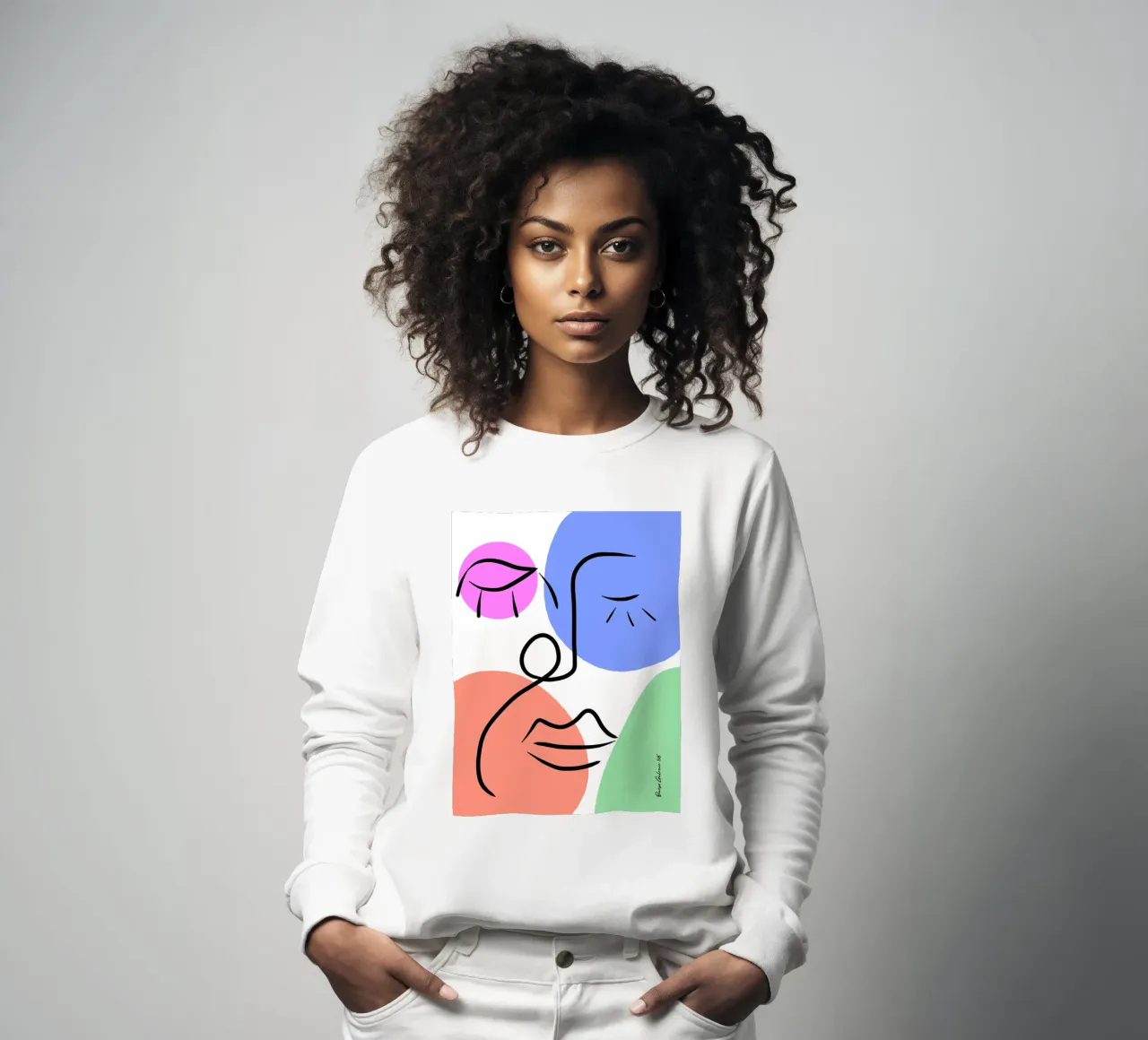 Soft Geometry sweatshirt by Mike Leymi