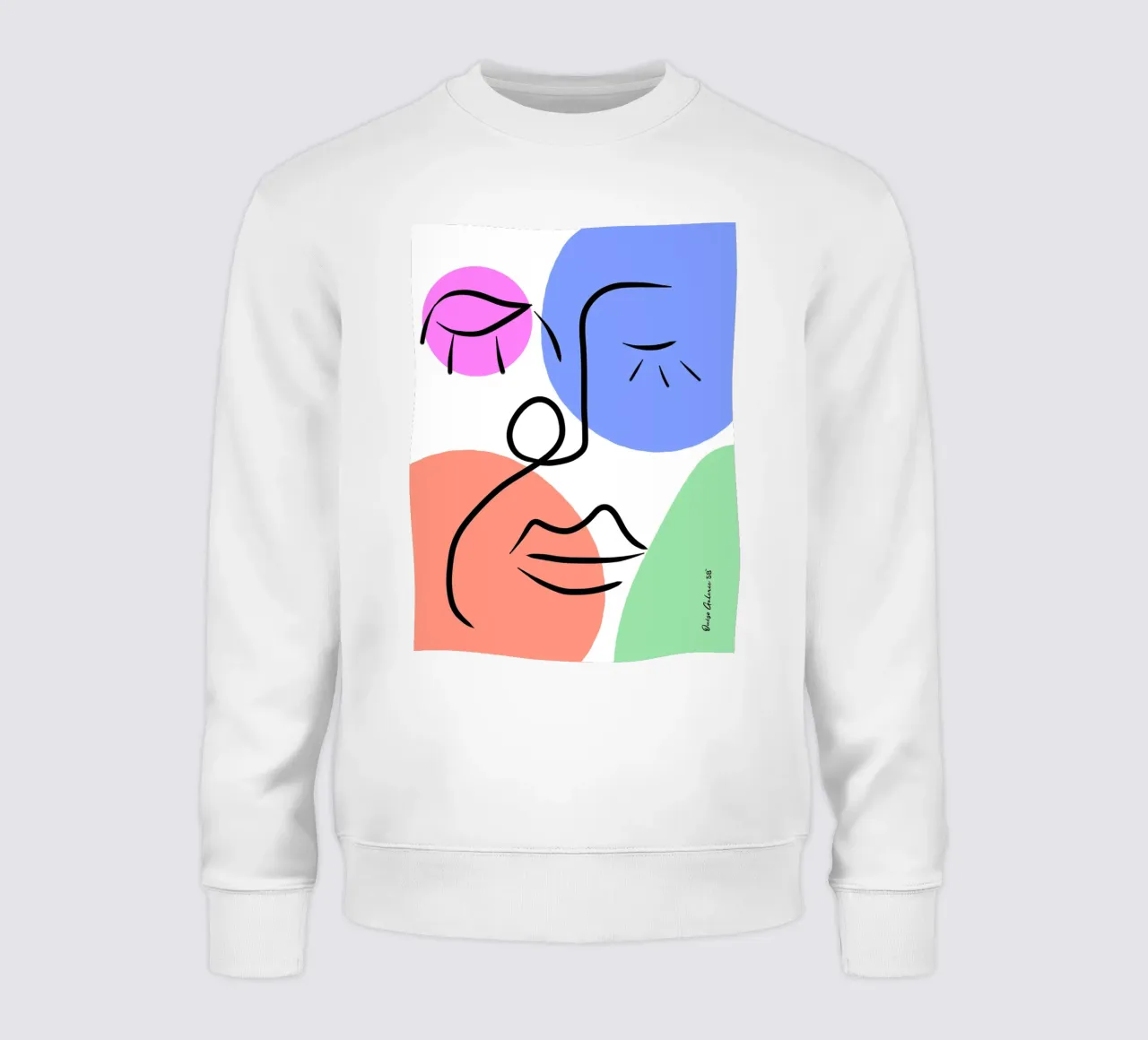 Soft Geometry sweatshirt by Mike Leymi