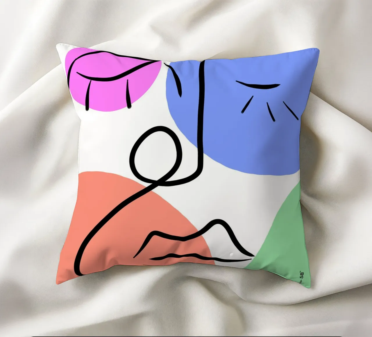 Soft Geometry cuscino da Mike Leymi