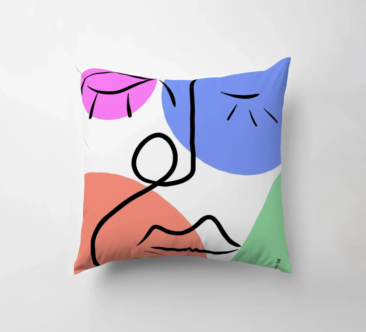 Soft Geometry cuscino da Mike Leymi