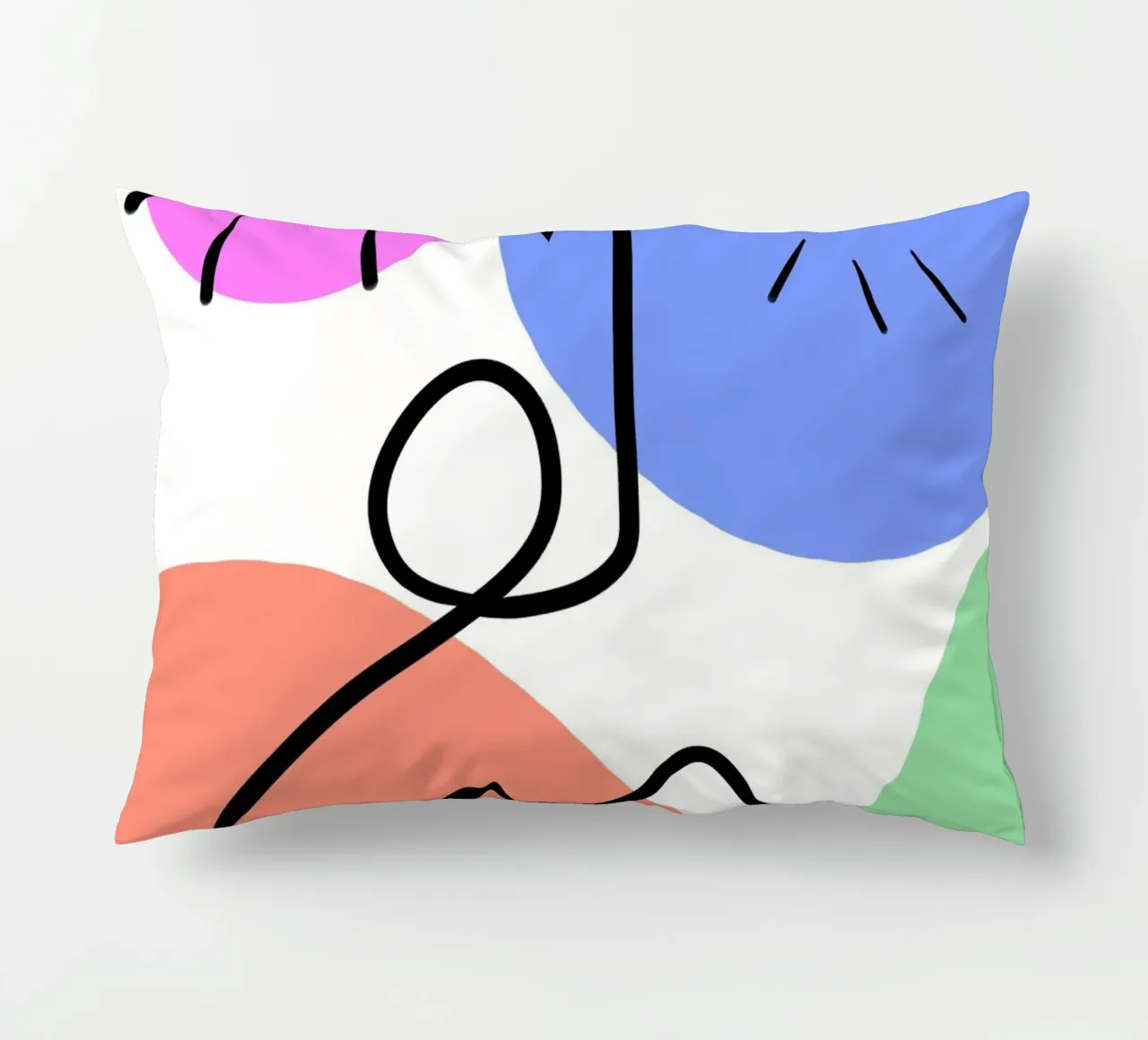 Soft Geometry cuscino da Mike Leymi