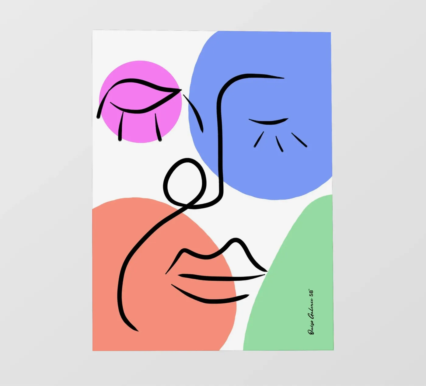 Soft Geometry backlit folie van Mike Leymi