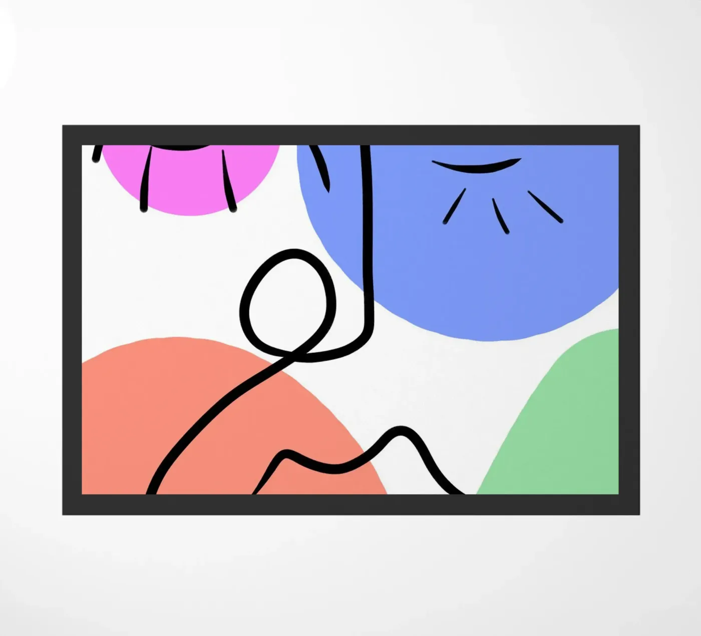 Soft Geometry deurmat van Mike Leymi