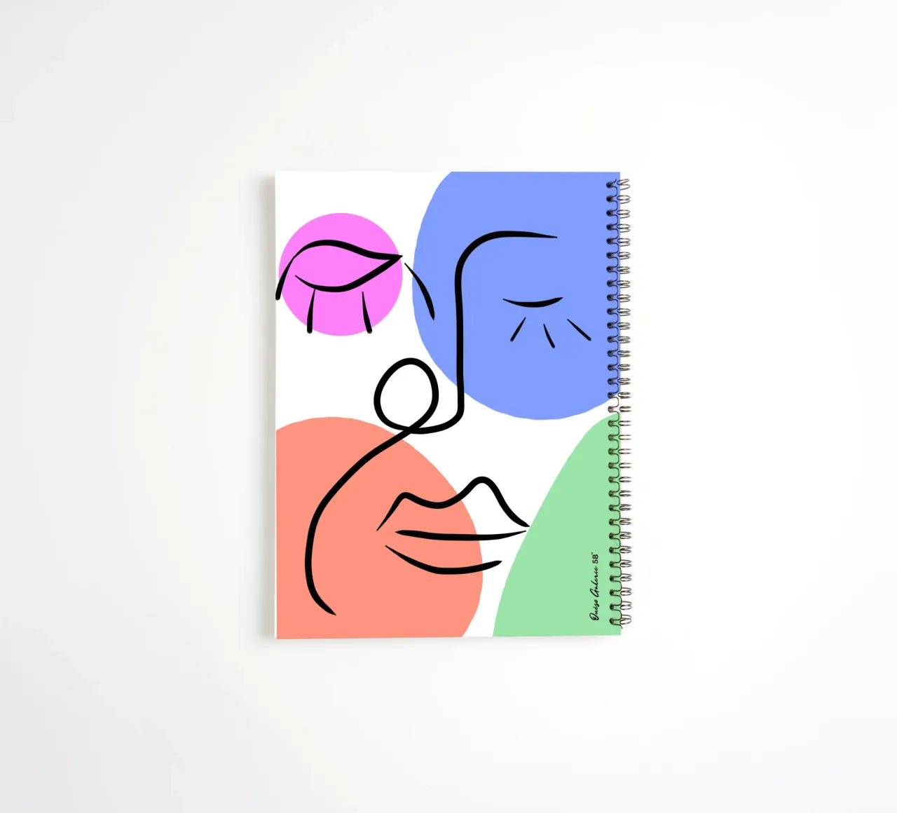 Soft Geometry spiral notebook by Mike Leymi