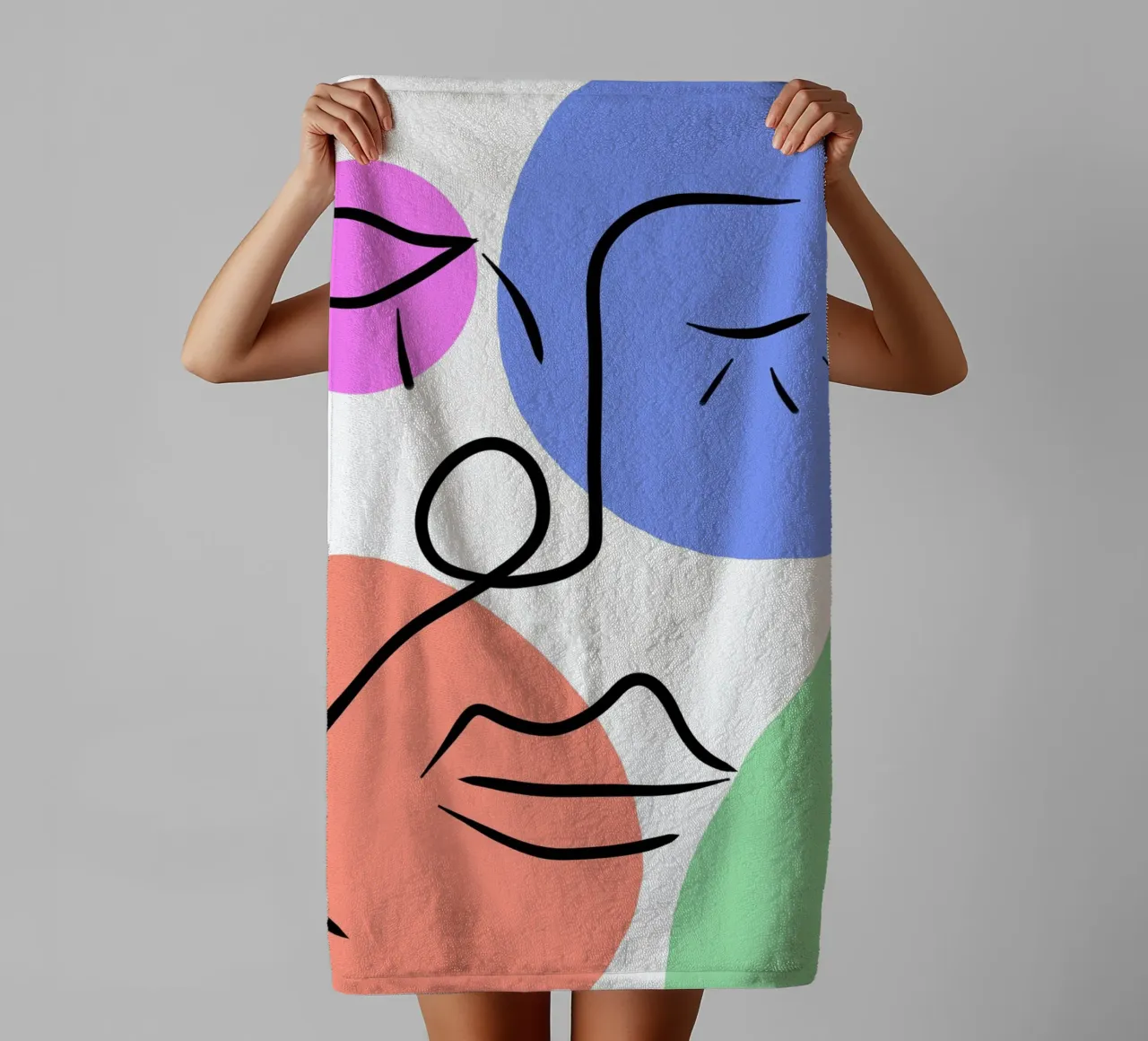 Soft Geometry asciugamano da bagno da Mike Leymi