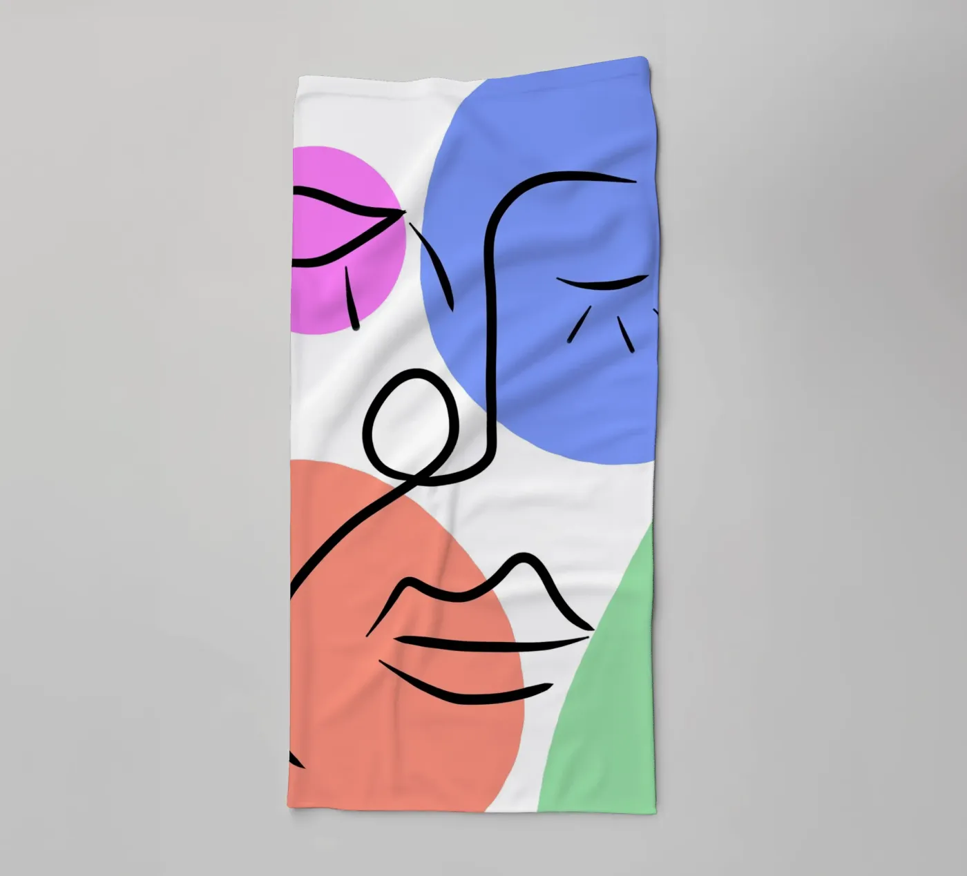 Soft Geometry badhanddoek van Mike Leymi