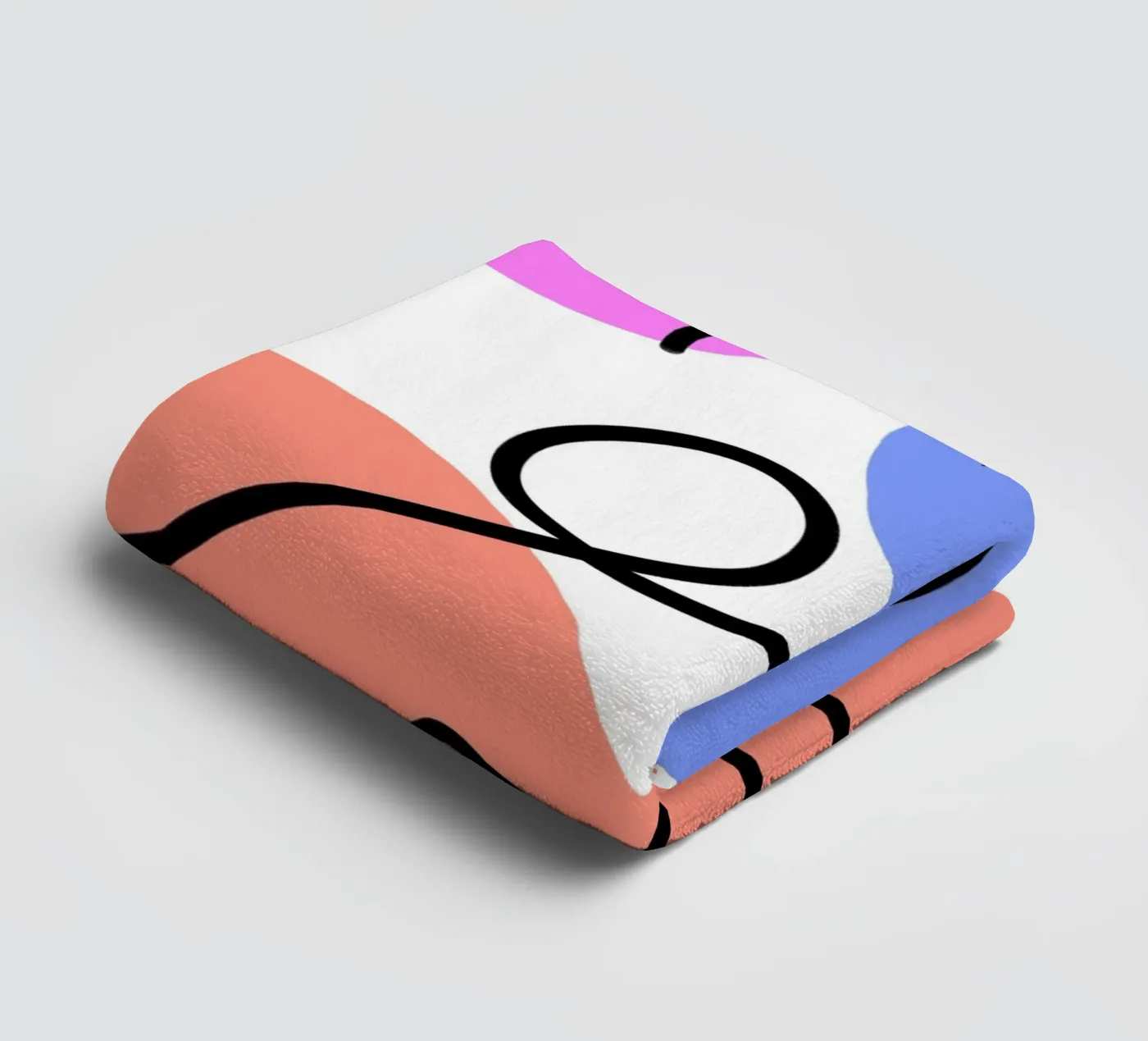 Soft Geometry badhanddoek van Mike Leymi