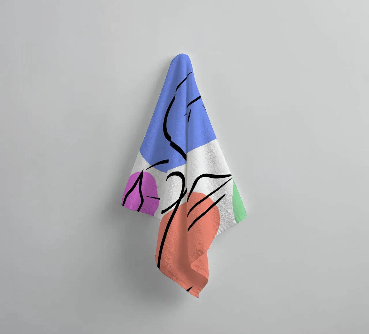 Soft Geometry asciugamano da bagno da Mike Leymi