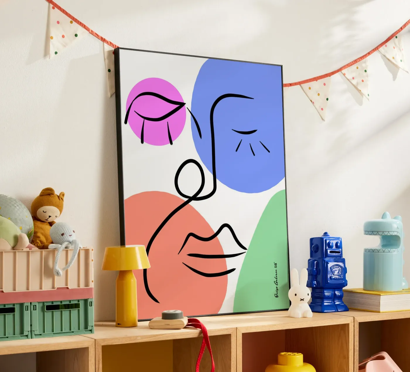 Soft Geometry alluminio dibond da Mike Leymi