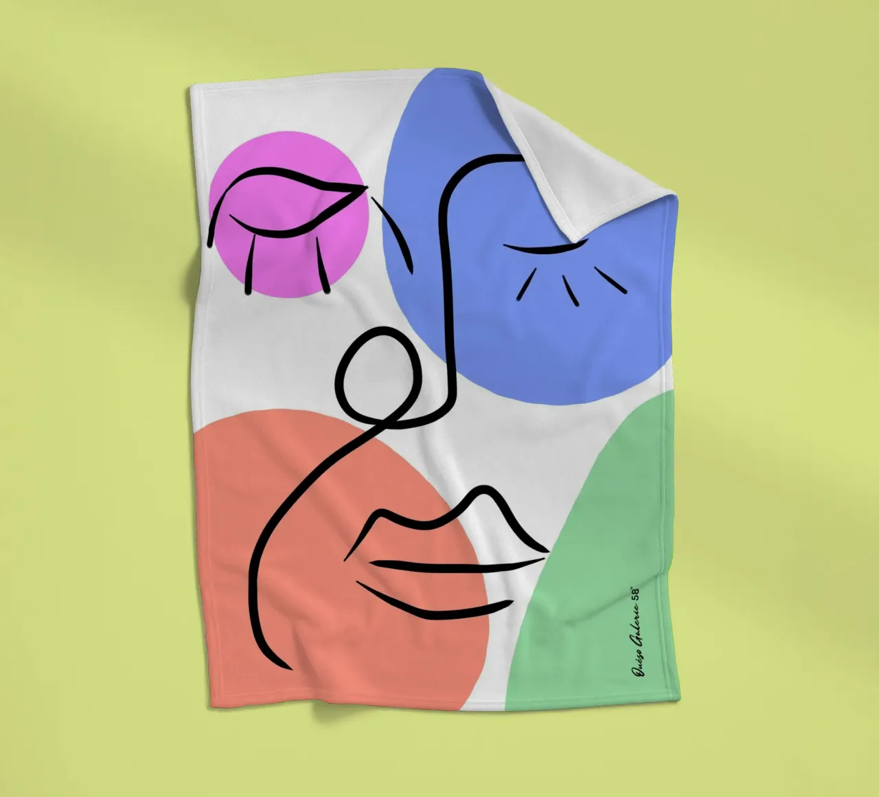 Soft Geometry Fleecedecke von Mike Leymi