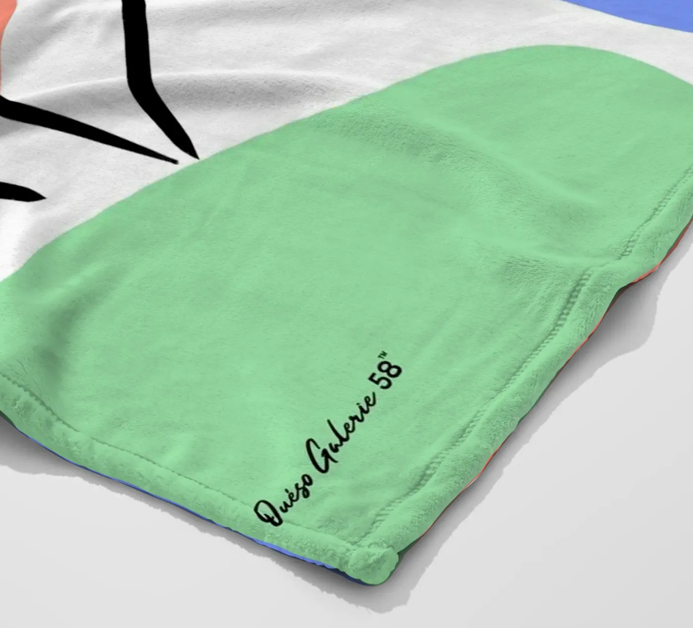 Soft Geometry Fleecedecke von Mike Leymi