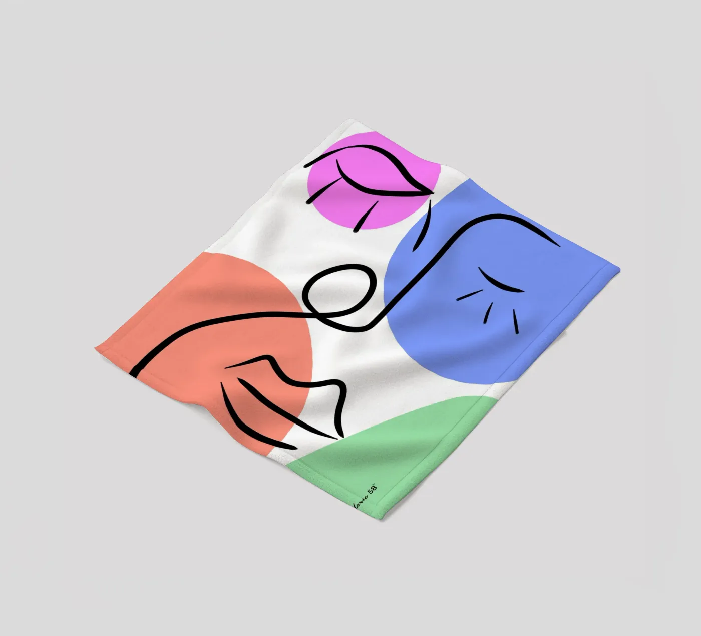 Soft Geometry Fleecedecke von Mike Leymi