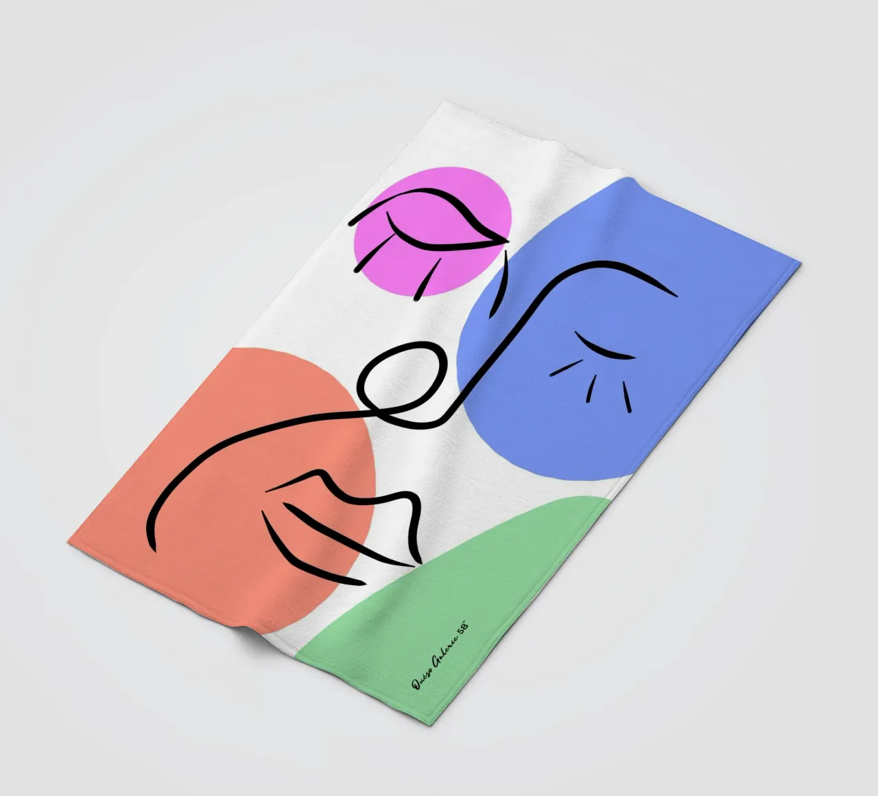 Soft Geometry Fleecedecke von Mike Leymi