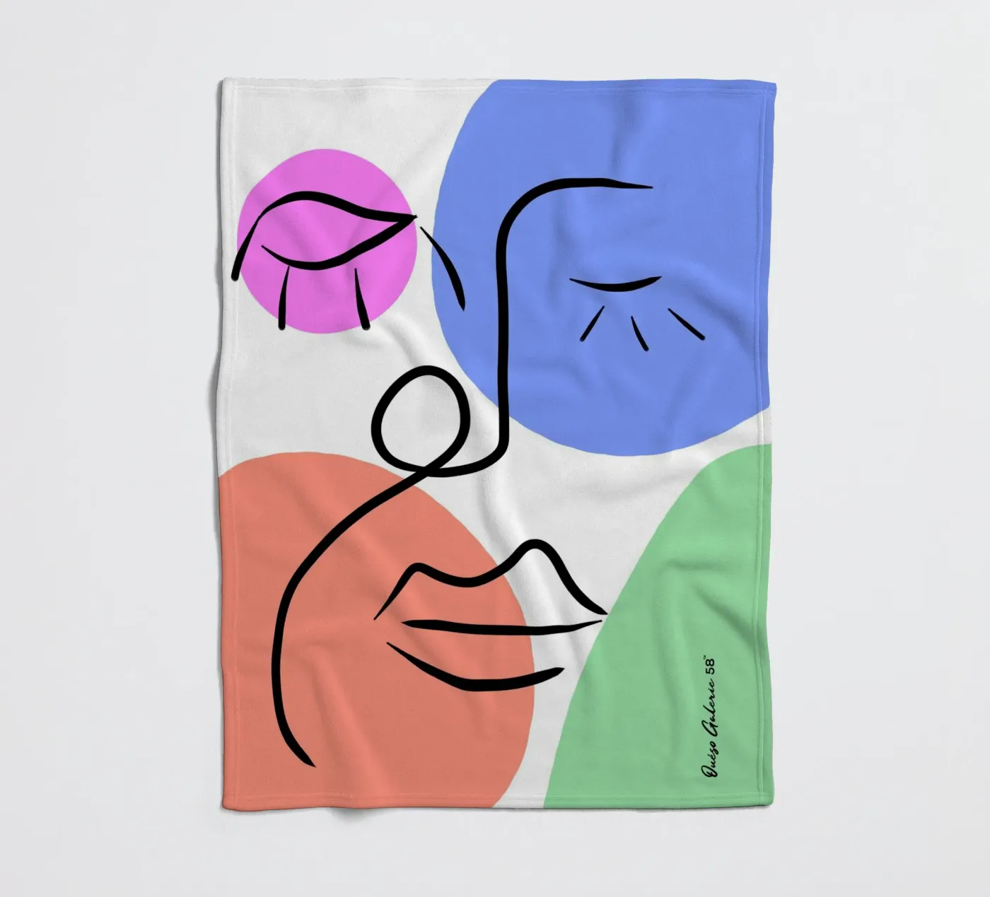 Soft Geometry Fleecedecke von Mike Leymi