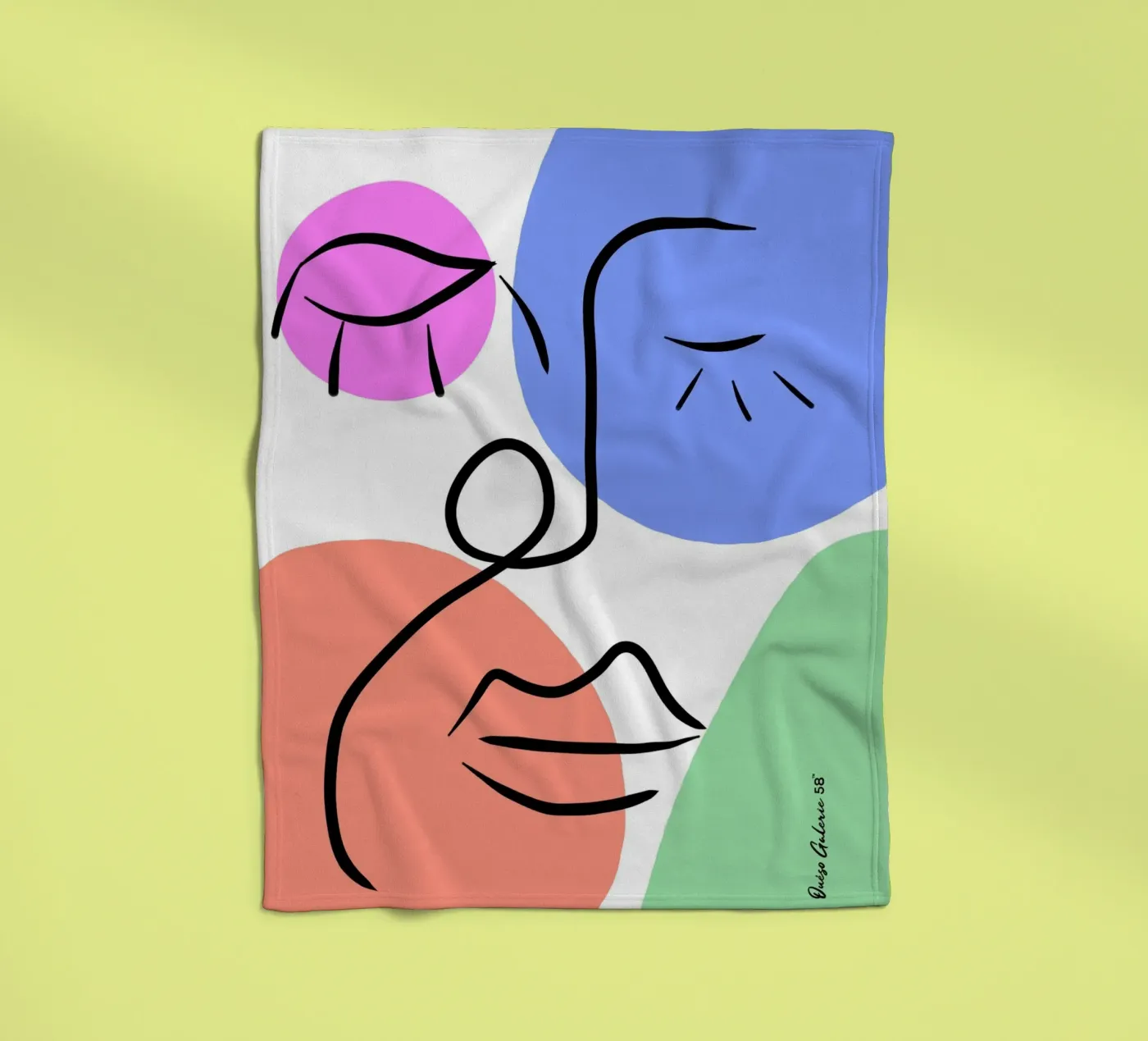 Soft Geometry Fleecedecke von Mike Leymi