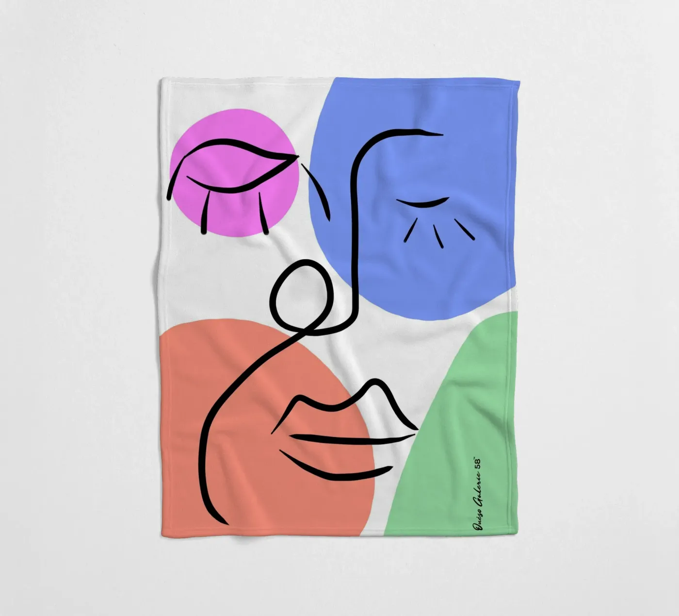 Soft Geometry Fleecedecke von Mike Leymi