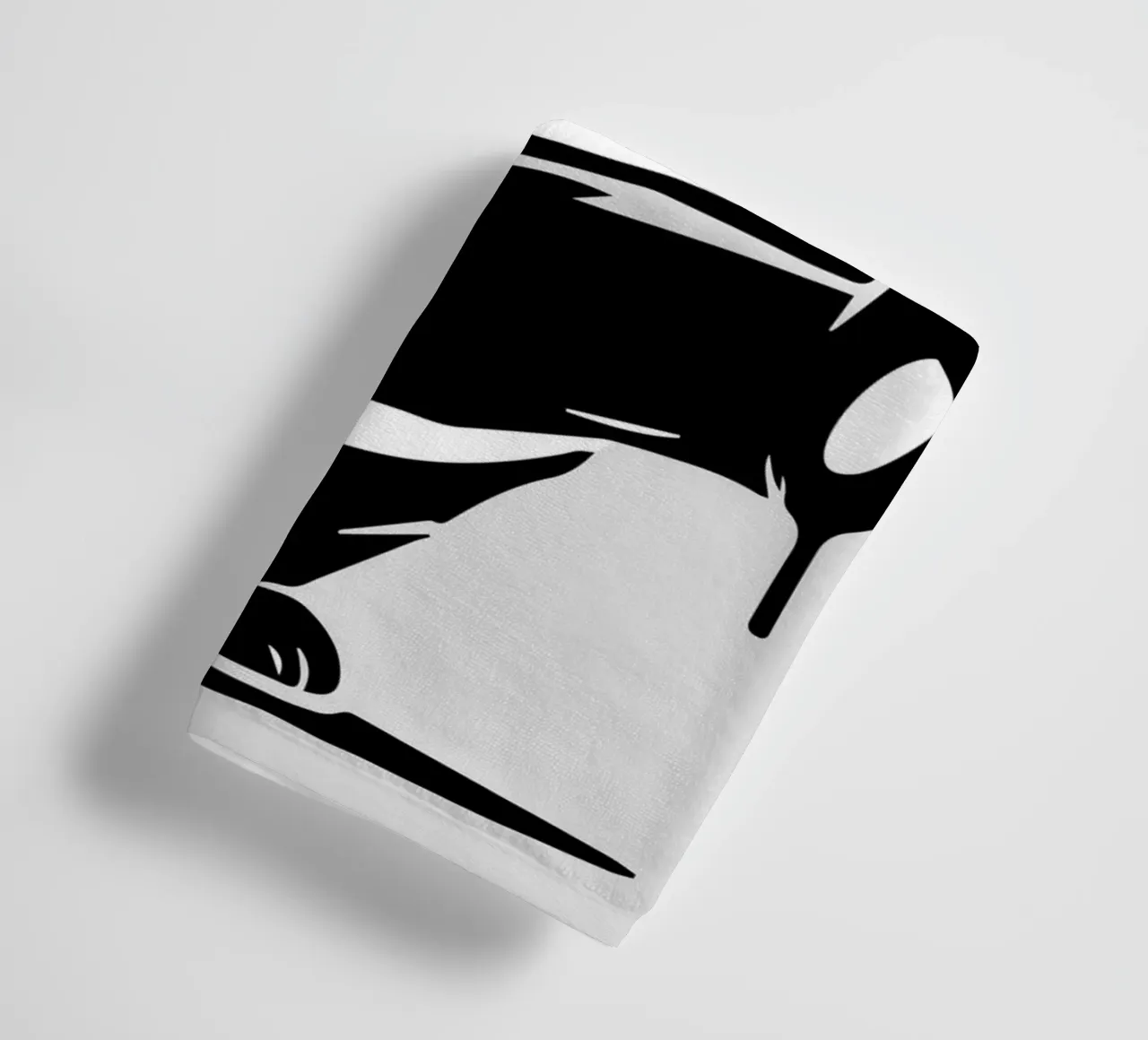 Panda danzante con ombrello arcobaleno asciugamano da bagno da namosh