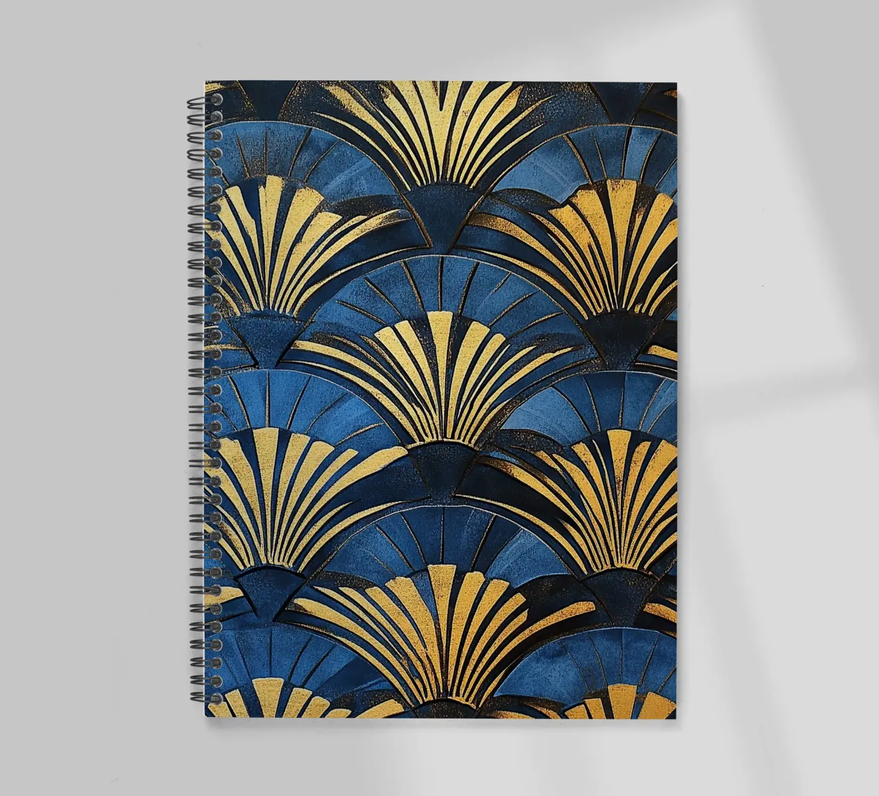 Art déco "Gatsby’s Canvas" spiral notebook by Nikis Art Studio
